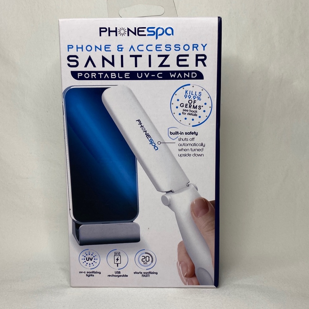 New Phone Spa Phone & Accessory Sanitizer. Portable UB-C Wand